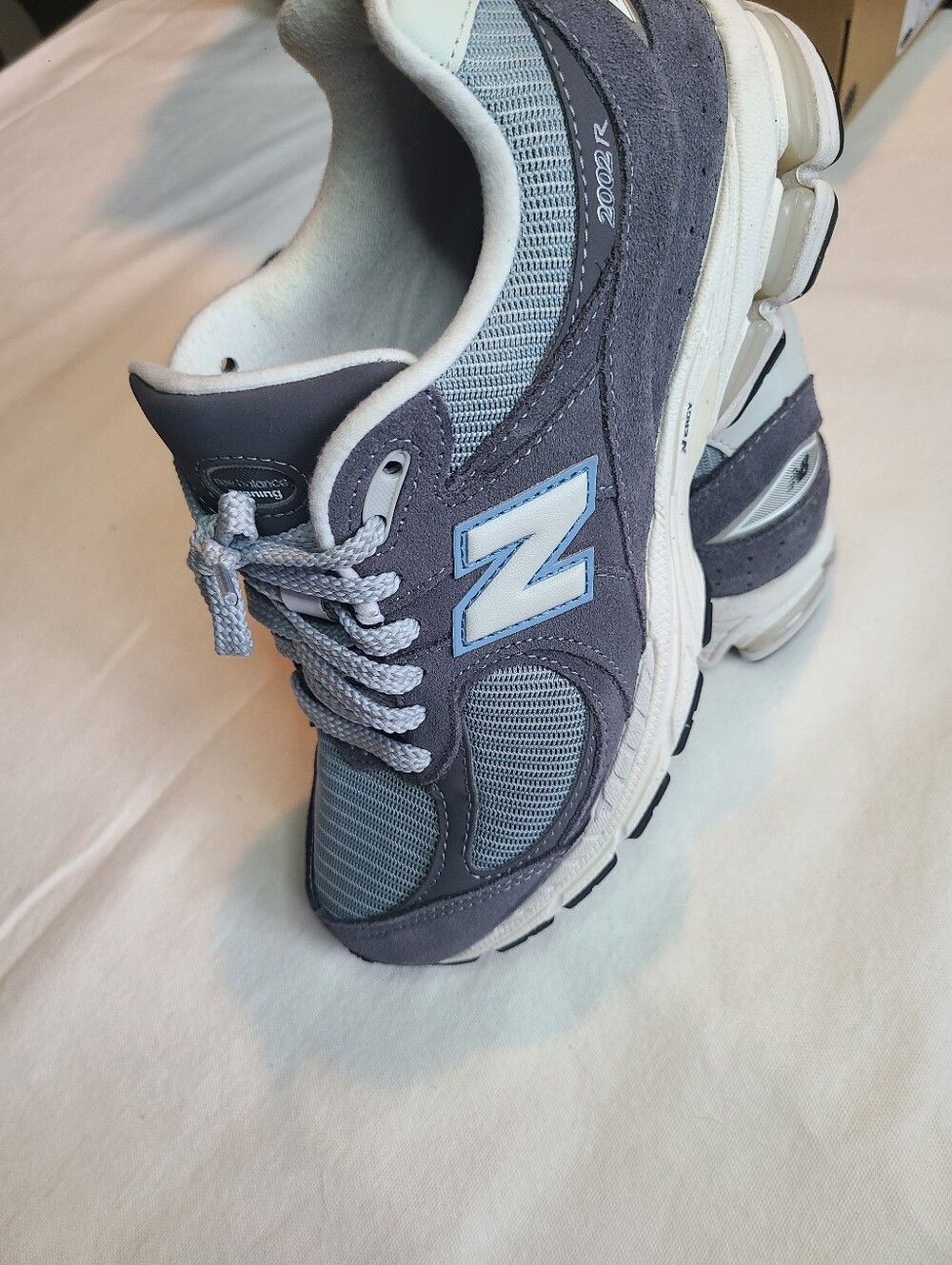 New Balance Kids Gray and Light Blue Athletic Sneakers